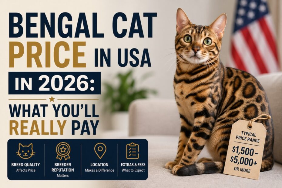 create a blog post image for Bengal Cat Price in USA in 2026 What You’ll Really Pay